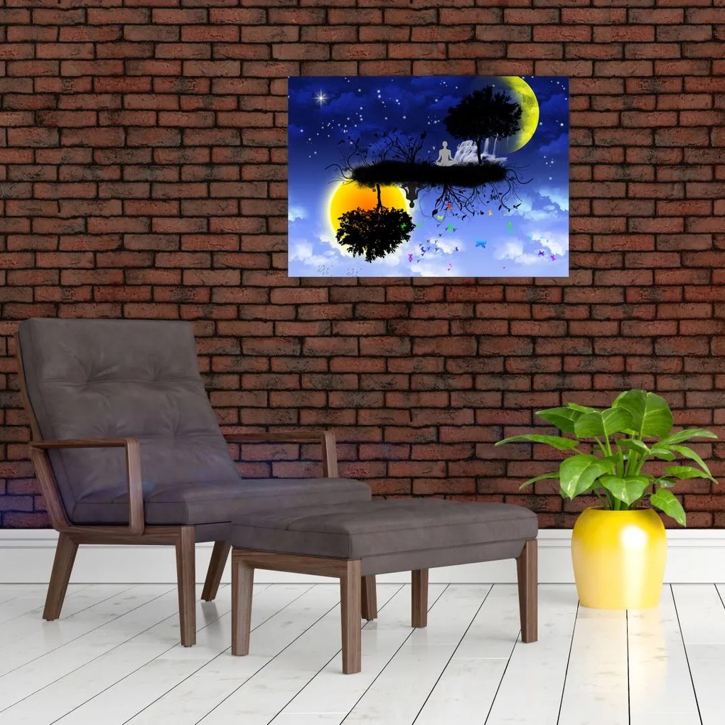 Tablou - Reflecția echilbrului (70x50 cm)