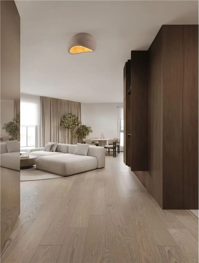 Plafoniera design modern, Stone Brown, AERE, L 50cm