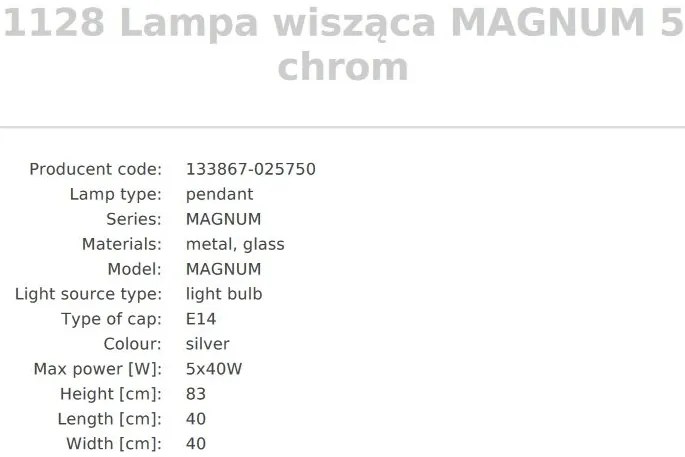 Candelabru cu 10 brate design modern Magnum auriu
