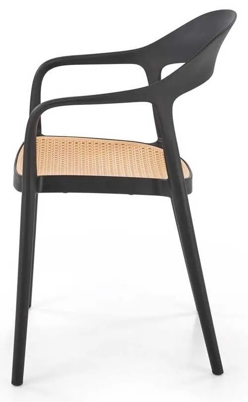 Scaun de bucătărie Ruby, maro / negru