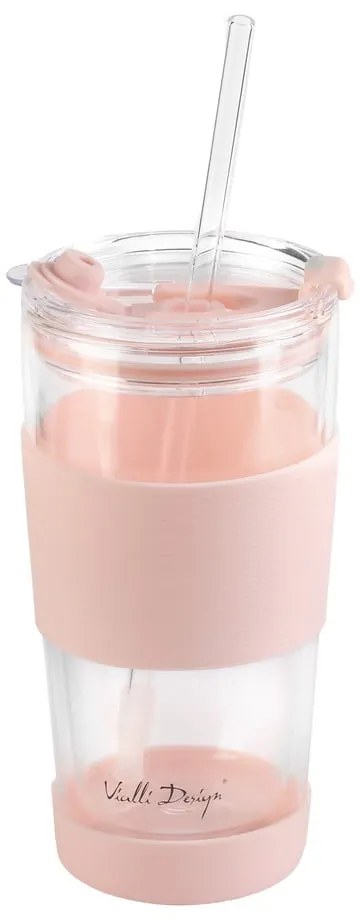 Cană termos roz 600 ml Fuori – Vialli Design