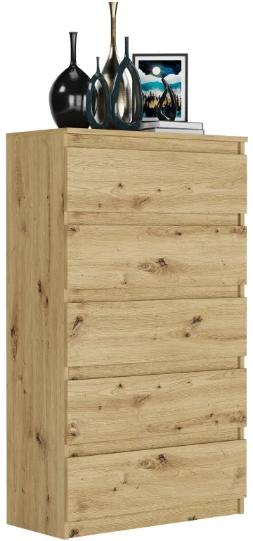 Comoda înaltă R-5 - diferite variante de culoare antracit mix artisan