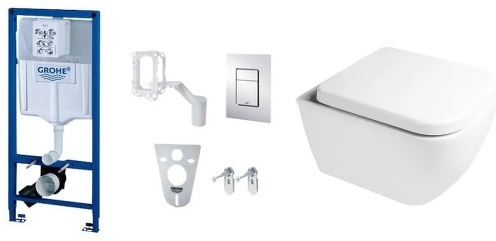 Set cadru încastrat Grohe Rapid SL 38827000, vas WC Oltens Vernal 42002000, 45103000