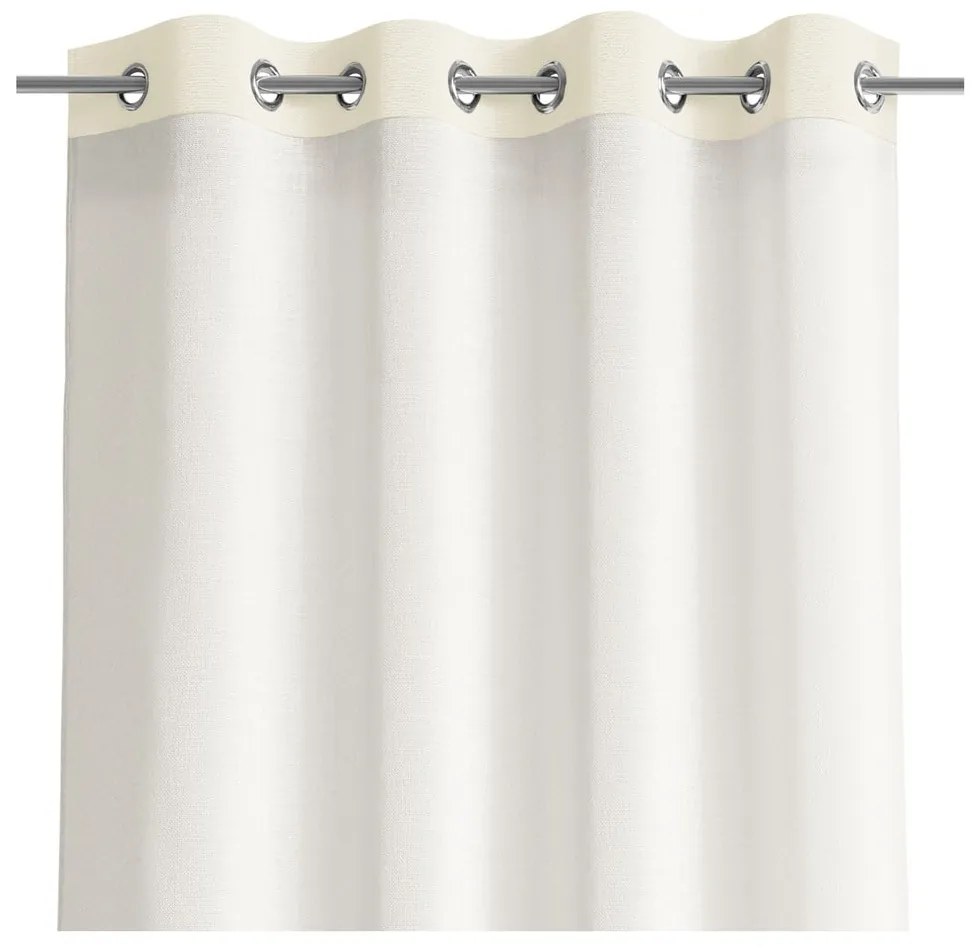 Perdea AmeliaHome Irvelette Eyelets, 140 x 270 cm, alb-bej