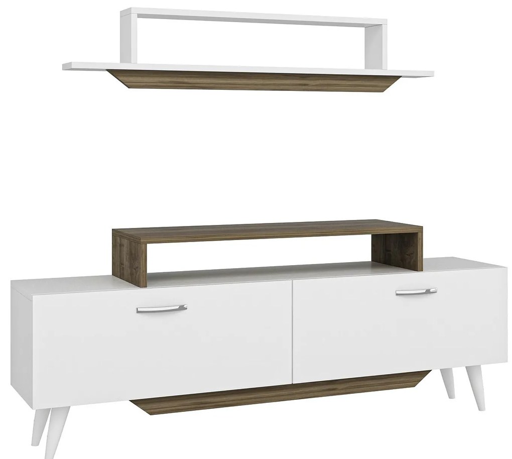 Mobilier living Tebeka 2 (alb + Nuc) . 1095609
