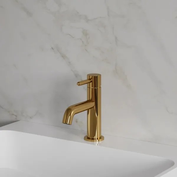 Baterie de lavoar OMNIRES Y1210NGL Y 16,2 cm auriu lucios