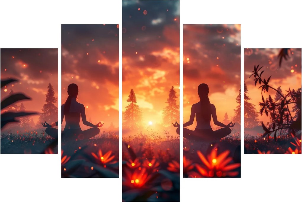 Tablou - Yoga în natură (150x105 cm)