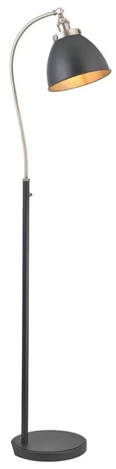Endon 98753 - Lampă de podea FRANKLIN 1xE27/10W/230V crom mat/antracit