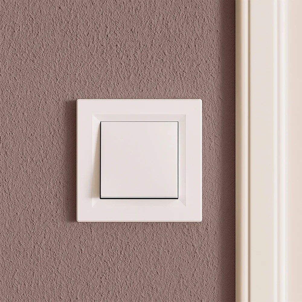 Întrerupător transversal Nova 10A 250V 107 alb