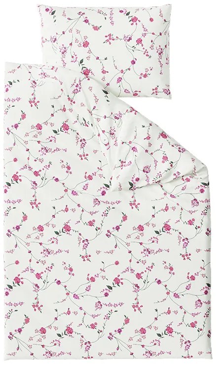 Lenjerie de pat creponata crem FLORAL CREAM Dimensiune lenjerie de pat: 70 x 90 cm | 140 x 200 cm