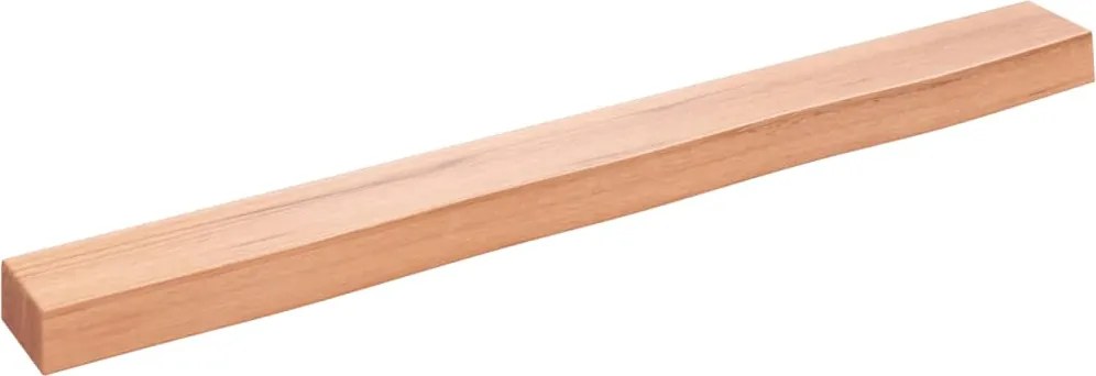 vidaXL Poliță perete maro deschis 100x10x6 cm lemn masiv stejar tratat