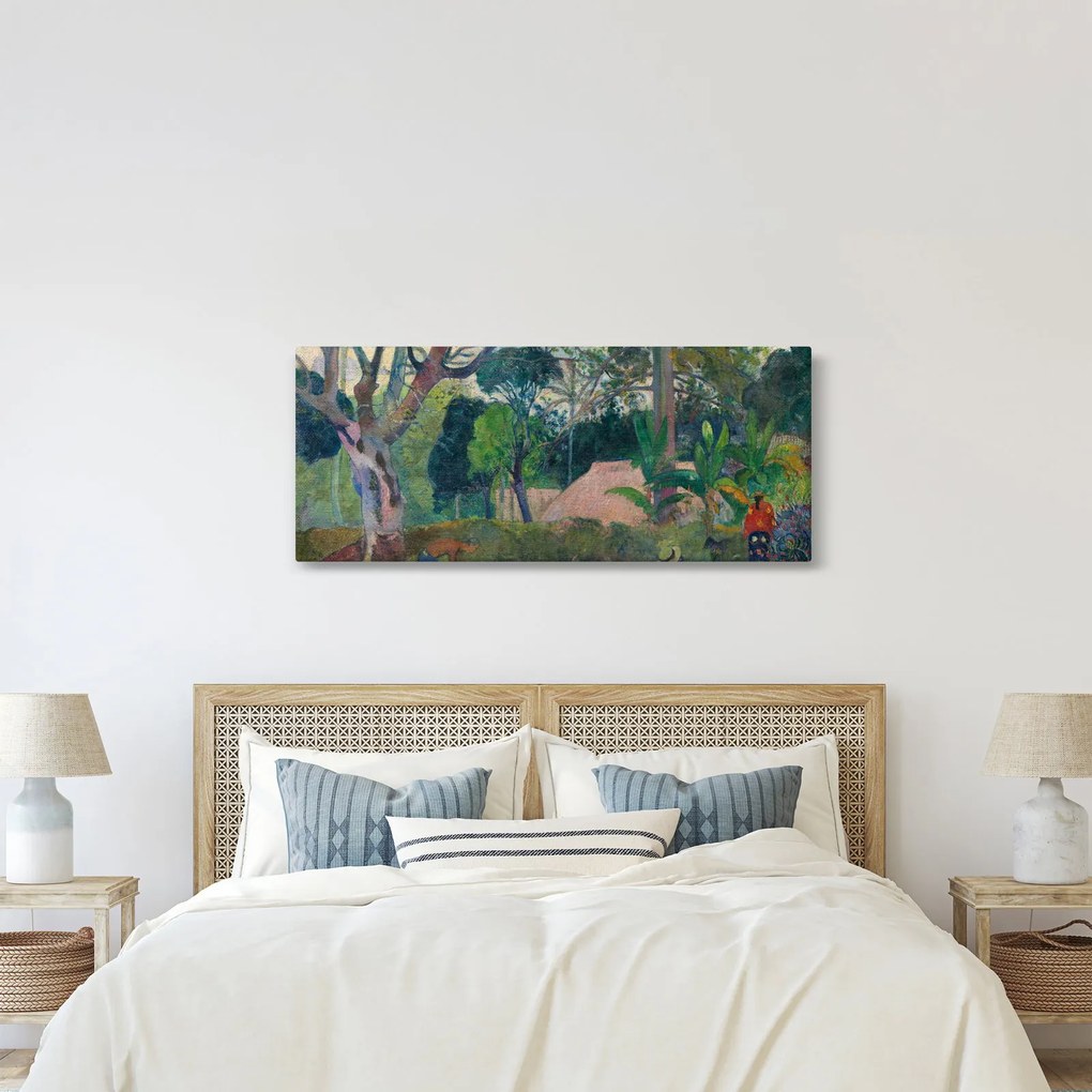 Tablou - Paul Gauguin, Te raau rahi (The Big Tree), reproducere (120x50 cm)