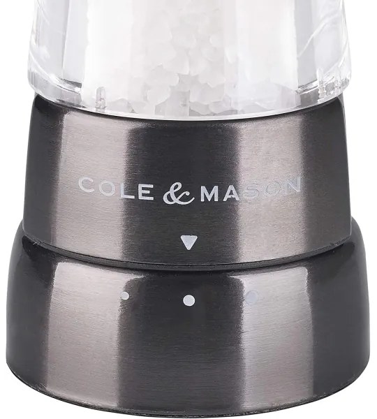 Cole&Mason DERWENT set 2 râșnițe sare și piper, 19 cm, antracit