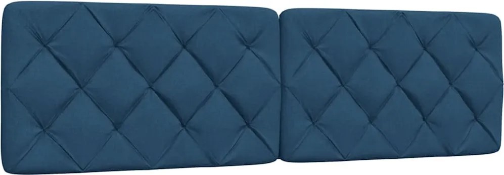 vidaXL Pernă pentru tăblie de pat, albastru, 180 cm, material textil
