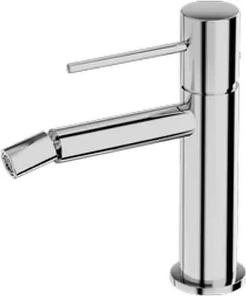 Baterie bideu din alama sanitara, crom lucios, pipa fixa, 13 cm, LaVita Verdi Crom