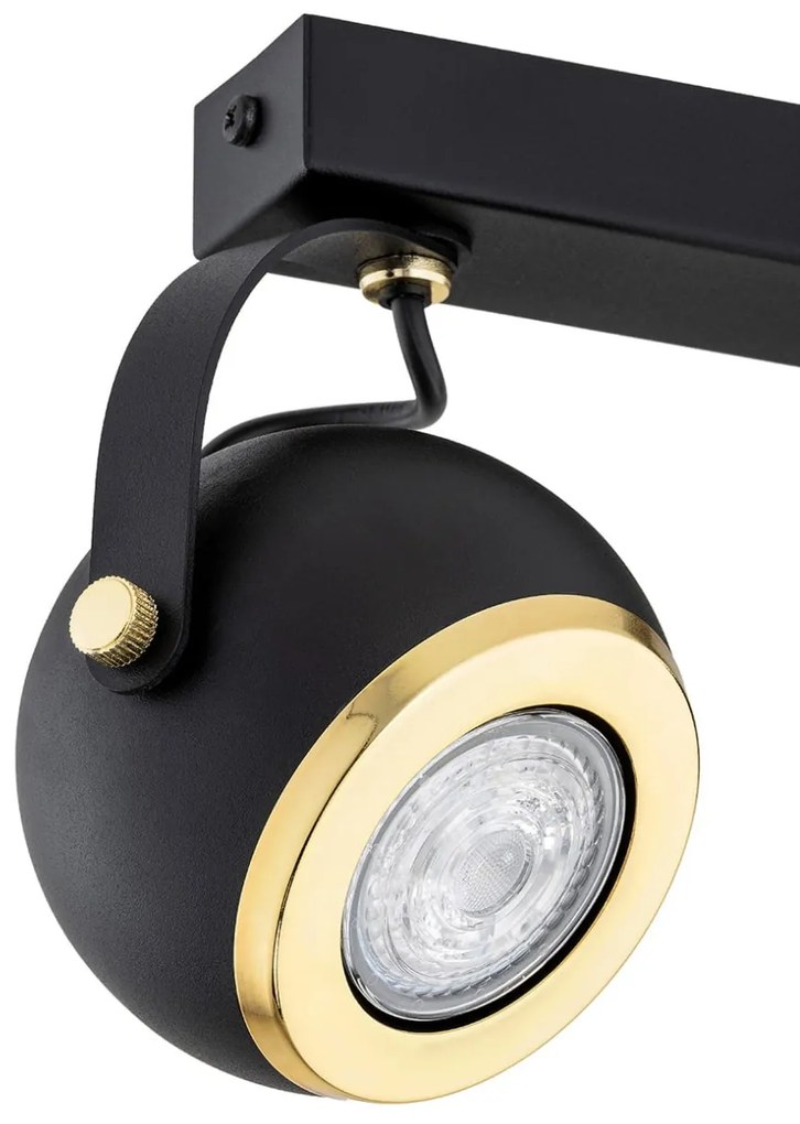 Lustra cu 2 spoturi directionabile modern KOS PLUS negru