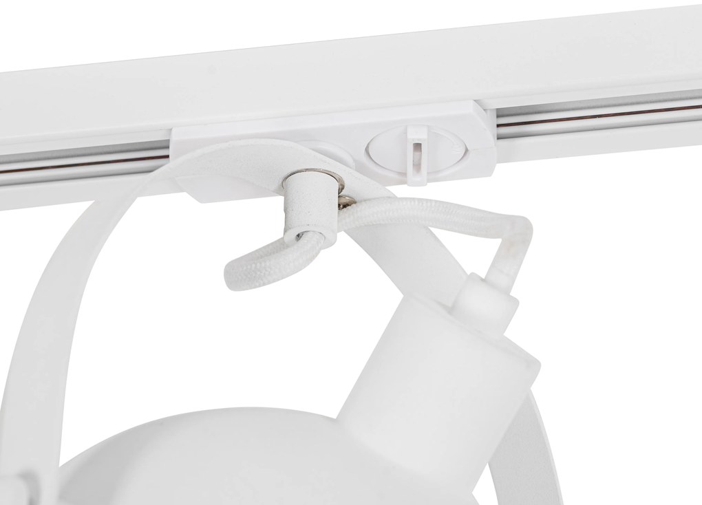 Spotlight industrial alb cu interior argintiu - Magnax