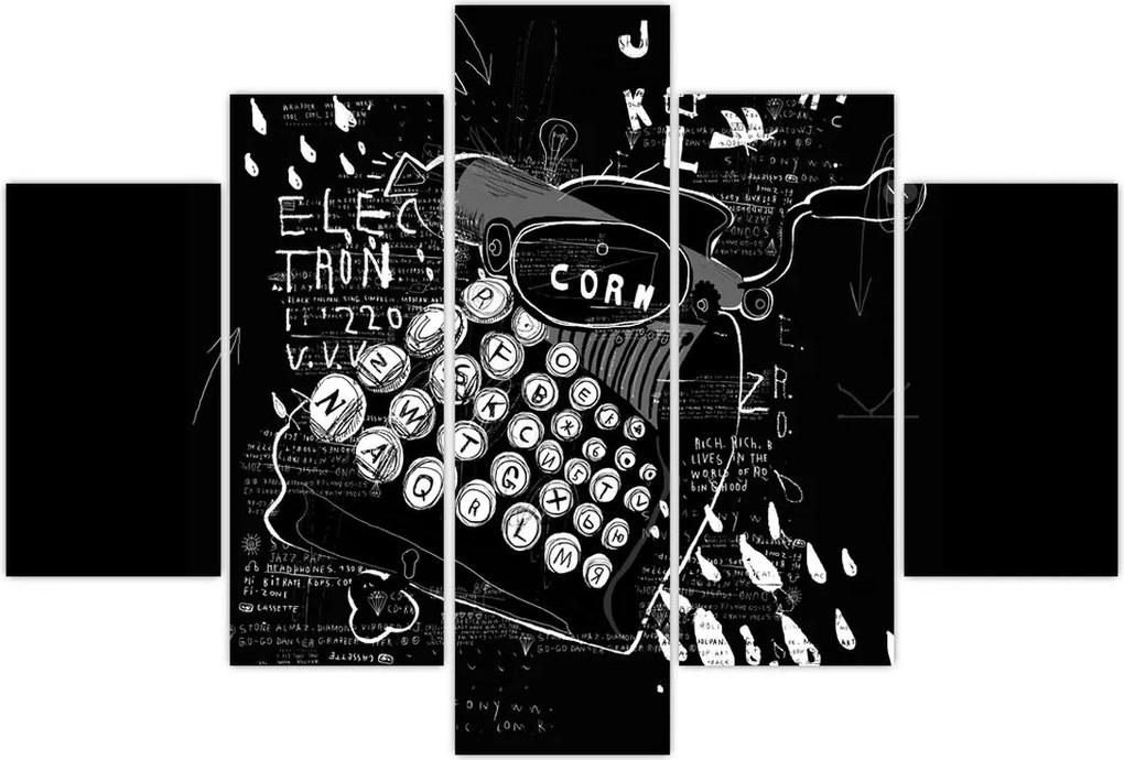 Tablou - Desen în stilul lui Banksy (150x105 cm)