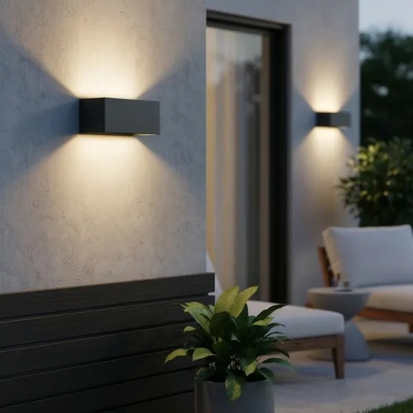 Aplică LED de exterior Ideal Lux ATOM LED/25W/230V IP54 antracit