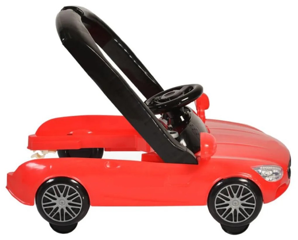 Premergator Reglabil in 3 Trepte NOVOKIDS™ Super Cabrio Car, 3 in 1, Transformabil in Antemergator si Masinuta copii, Pliabil, Cu Melodii si lumini,