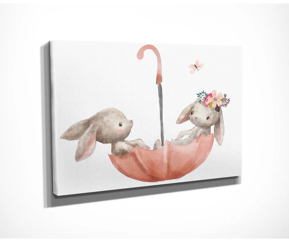 Tablou pentru copii 40x30 cm Bunnies – Wallity