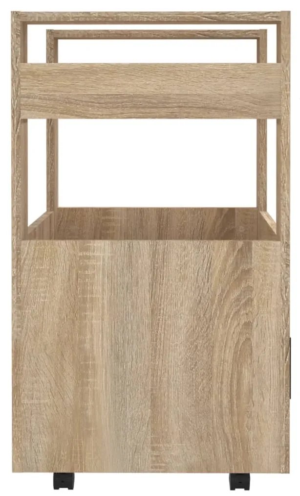 Carucior de bucatarie stejar sonoma 60x45x80 cm lemn prelucrat Stejar sonoma