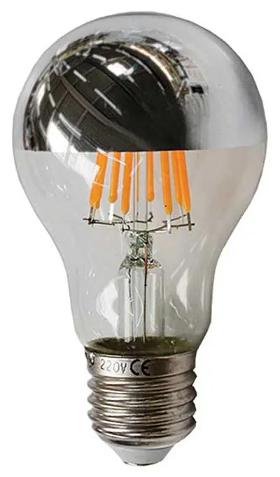 Bec LED filament 8w, e27, 640 lm, tip half-siver, a60-8lws