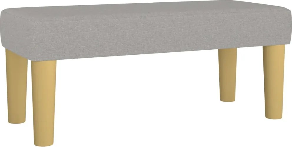 vidaXL Bancă, gri deschis, 70x30x30 cm, textil