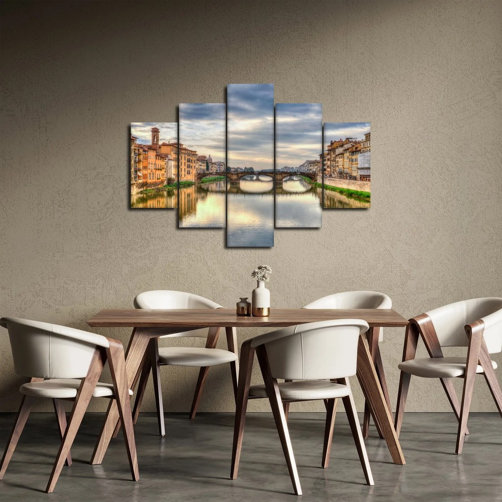 Tablou - Pod peste râu (150x105 cm)