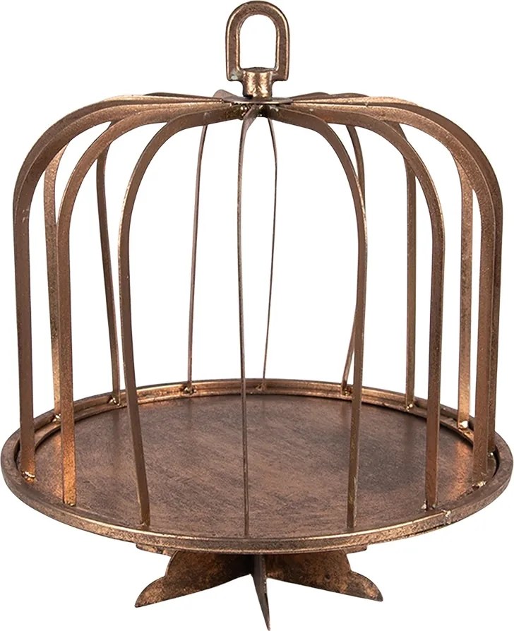 Tava aurie, din metal, cu capac, Ø 26x32 cm, Copper