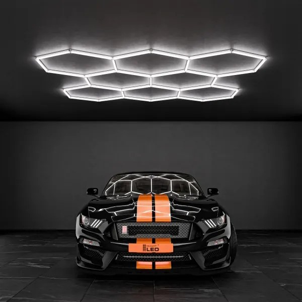 Plafonieră LED 350W/85-265V 6500K 313x298 cm CRI 90 IP44 albă