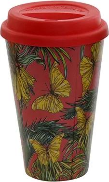 Cana Tropical Red din bambus 14 cm