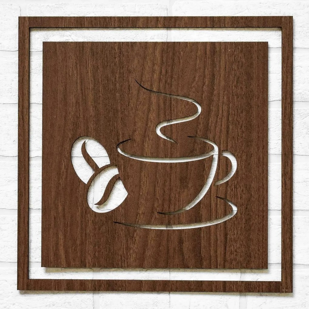 DUBLEZ | Decorațiune din lemn pentru bucătărie - Cafea