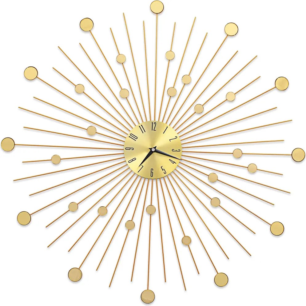 vidaXL Ceas de perete, auriu, 70 cm, metal