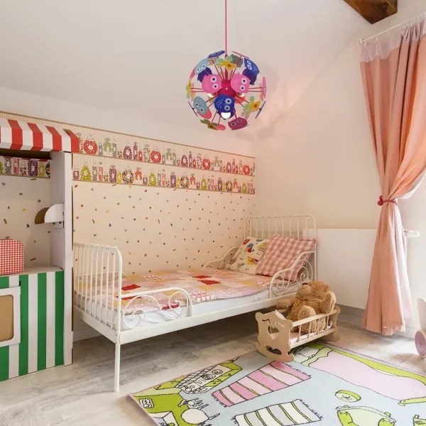 Rabalux 6390 - Lustră copii pe cablu BIRDY 3xE14/40W/230V