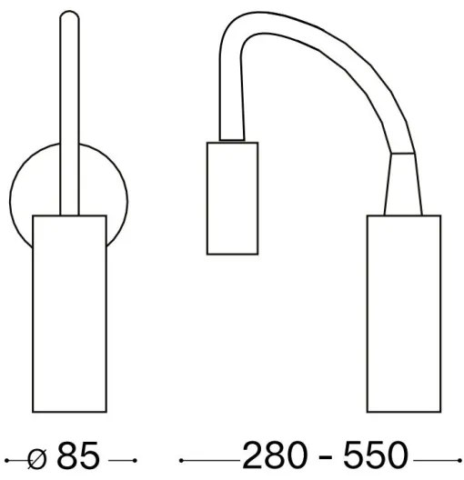 Spot LED de perete Ideal Lux FOCUS LED/3,5W/230V alb
