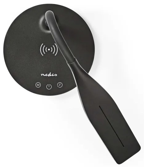 Lampă dimabilă cu funcție de încărcare fără fir Nedis LTLGQ4M2BK Qi LED/5,5W/230V 2700-6500K