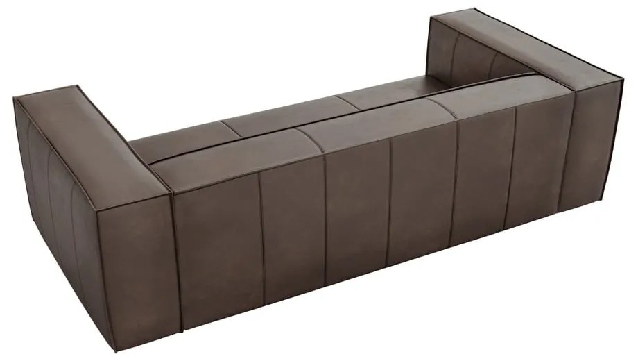 Canapea maro cu tapițerie din piele 227 cm Madame – Windsor &amp; Co Sofas