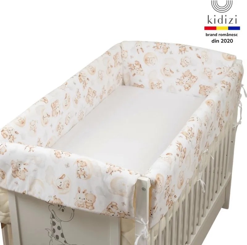 Aparatori laterale patut inalte Kidizi Maxi Just Dreaming, pentru pat 120x60 cm