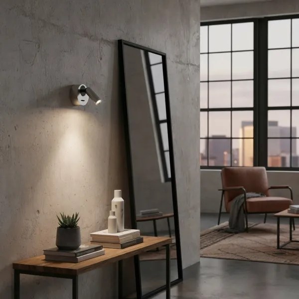 Spot LED de perete Ideal Lux BEAN LED/3W/230V CRI 90 crom lucios