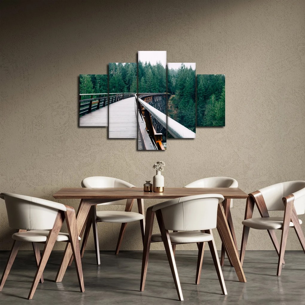 Tablou - Pod spre vârfurile copacilor (150x105 cm)