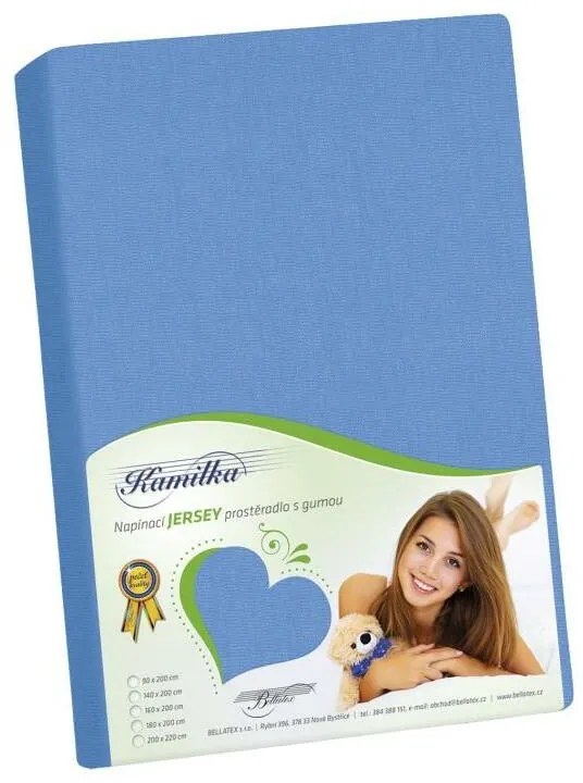 Bellatex Jersey cearșaf albastru