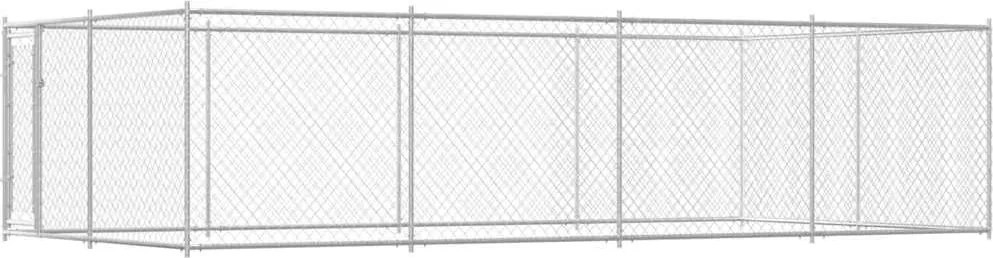 vidaXL Padoc pentru câini de exterior, 7,6 x 3,8 x 1,9 m