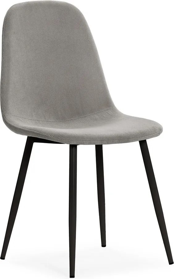 Scaune de dining gri-deschis 4 buc. tapițate Minka – Marckeric