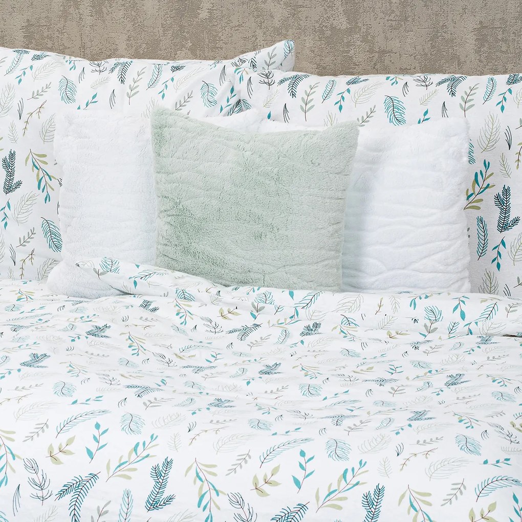 Lenjerie de pat din flanel 4Home Pine, 160 x 200cm, 70 x 80 cm, 160 x 200 cm, 70 x 80 cm