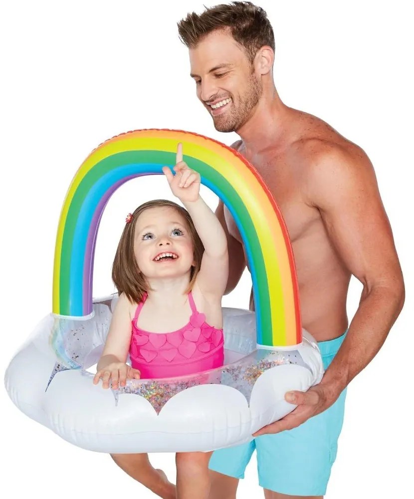 Colac gonflabil pentru copii Big Mouth Inc. Rainbow