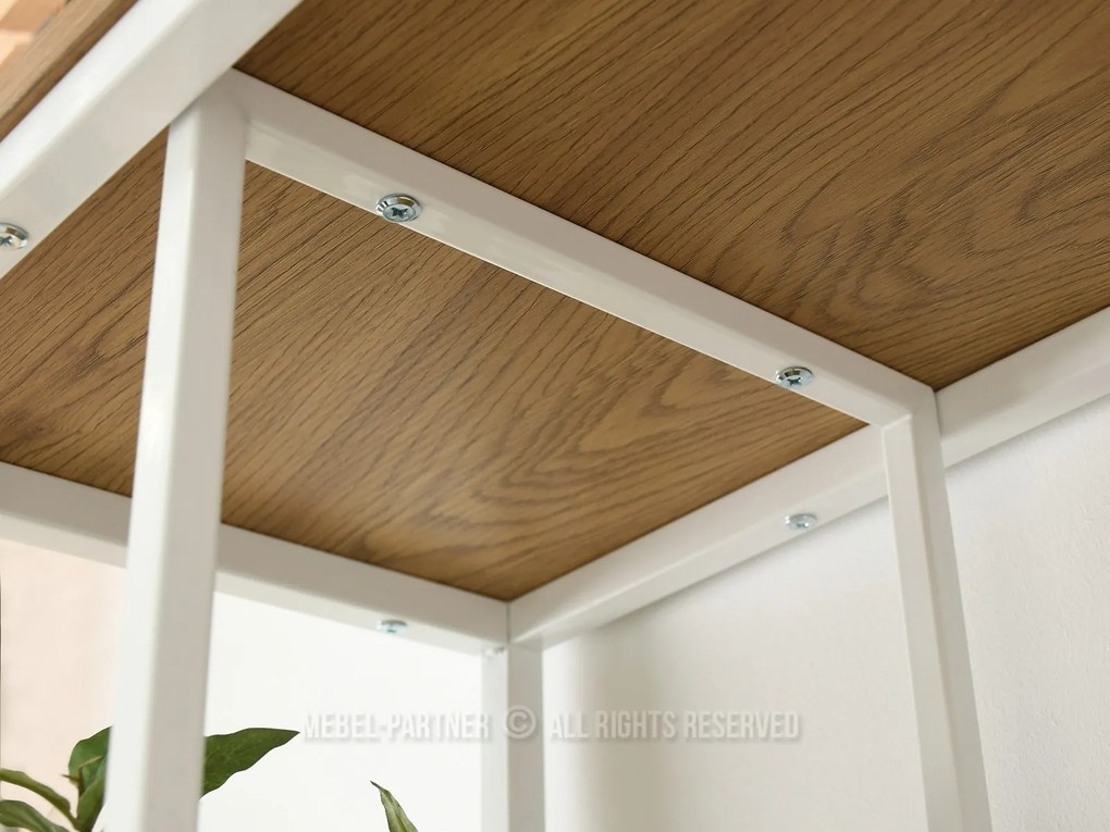 Raft Harp B (stejar + alb). Promo -12%. 1111355