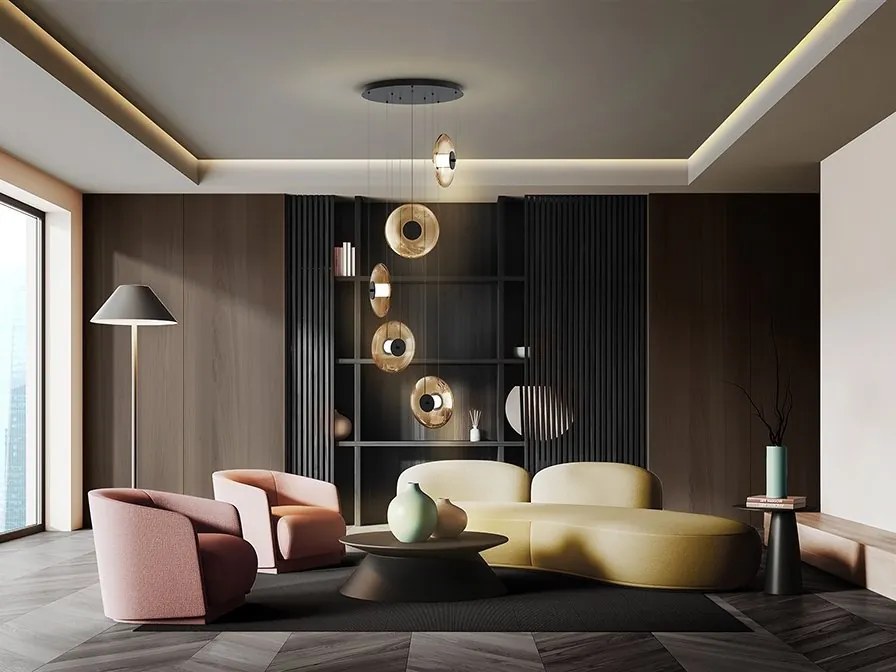 Lustra LED suspendata design modern Diabolo 5L