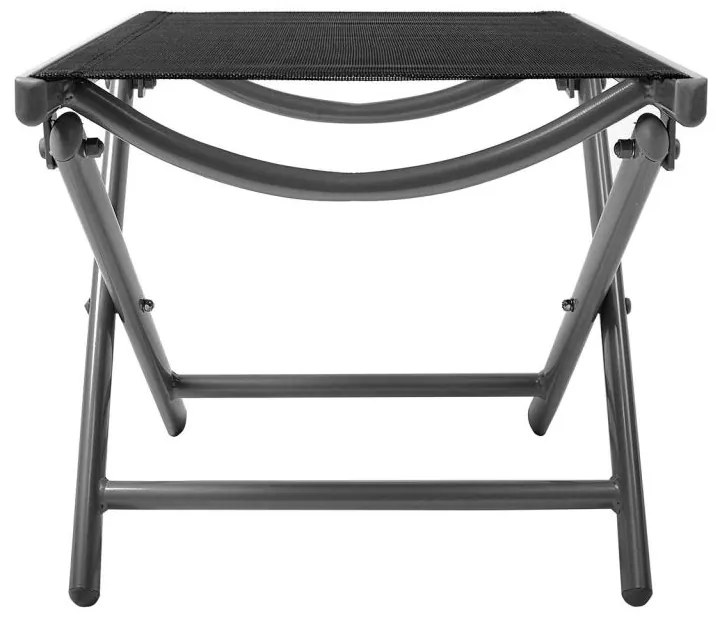 Scaun pliabil din aluminiu cu suport pentru picioare