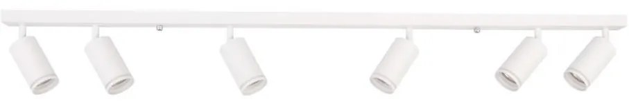 Plafonieră cu spoturi PIPE 6xGU10/10W/230V alb